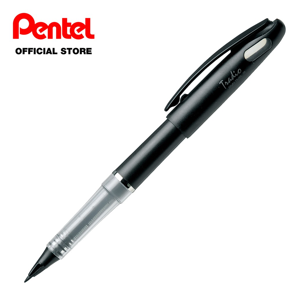 PENTEL Tradio Stylo Refillable Plastic Fountain Pen TRJ50 and refill