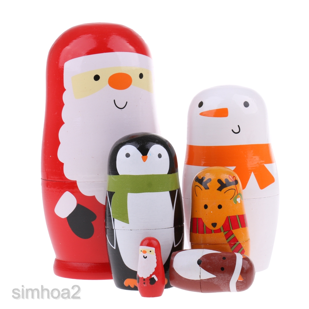 santa claus nesting dolls