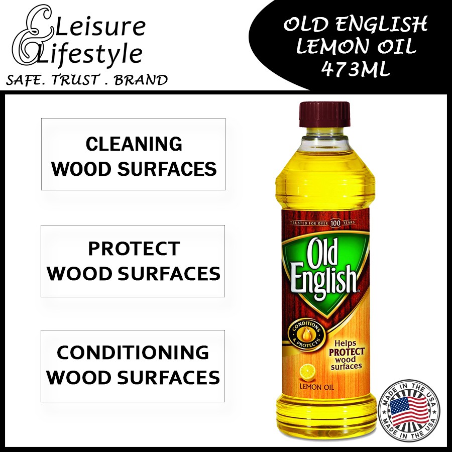 Old English Lemon Oil Wood Conditioning & Protecting 473ml 16 Oz Clean