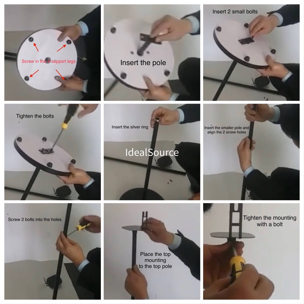 Speaker stand side bottom mount Speaker management pole Samsung Q950A