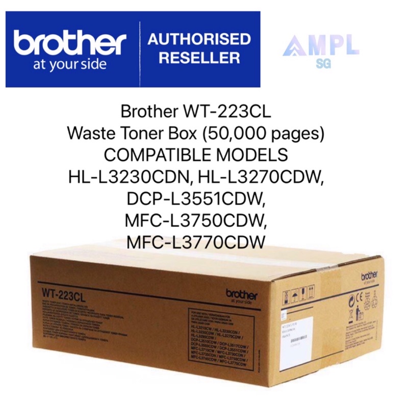 Genuine Brother WT-223CL Waste Toner Box For HL-L3230CDN,L3270CDW,DCP ...