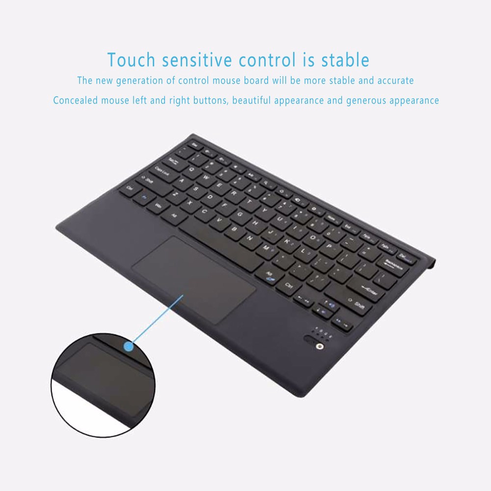 Ultra Slim Wireless Bluetooth Keyboard With Trackpad For Microsoft Surface Pro 3 4 5 6 Black Shopee Singapore