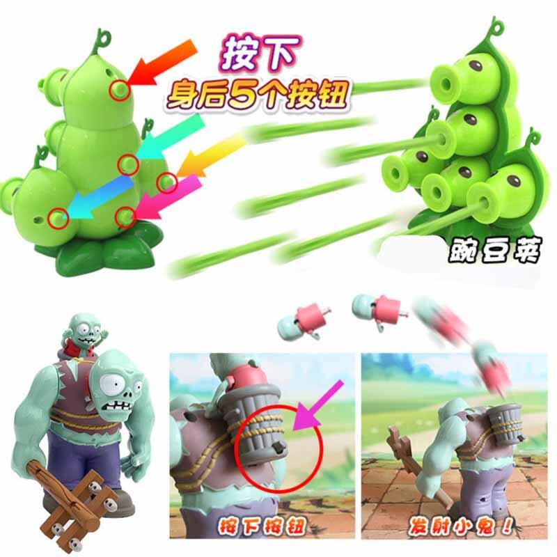 New Plants vs Zombies Battle Toy Five-hole Pea Pod Shooter Deep Sea ...