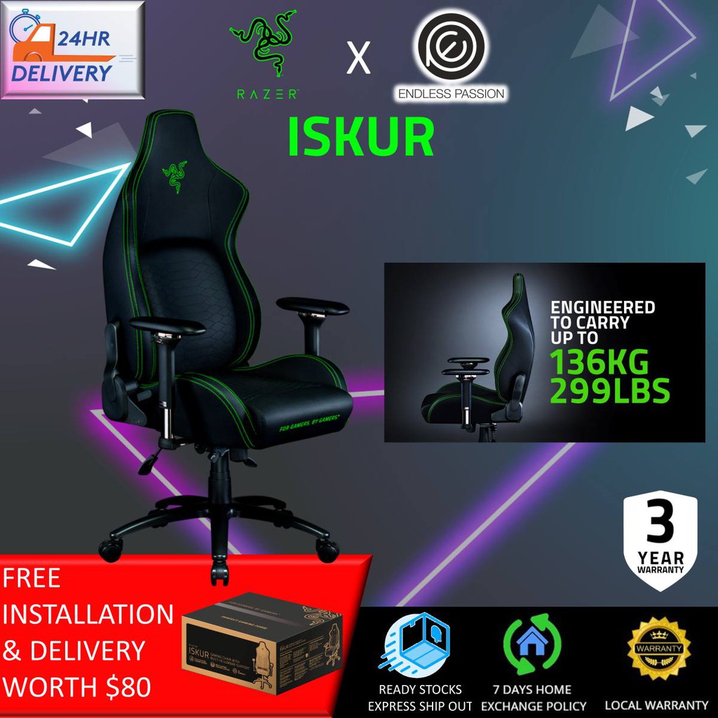 Игровое кресло razer iskur