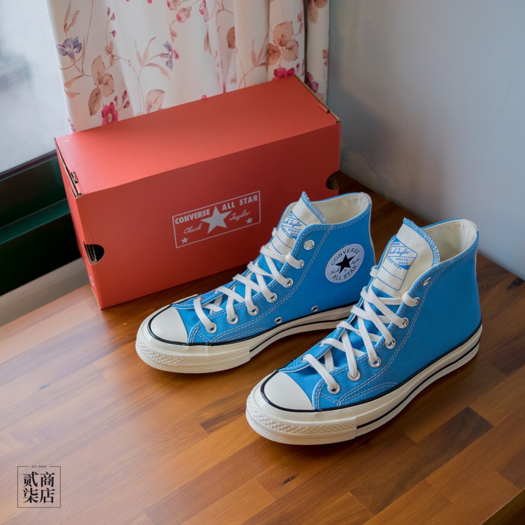 Converse Chuck Taylor 1970s 70s Men And Women Water Blue Canvas Shoes |  Shopee Singapore