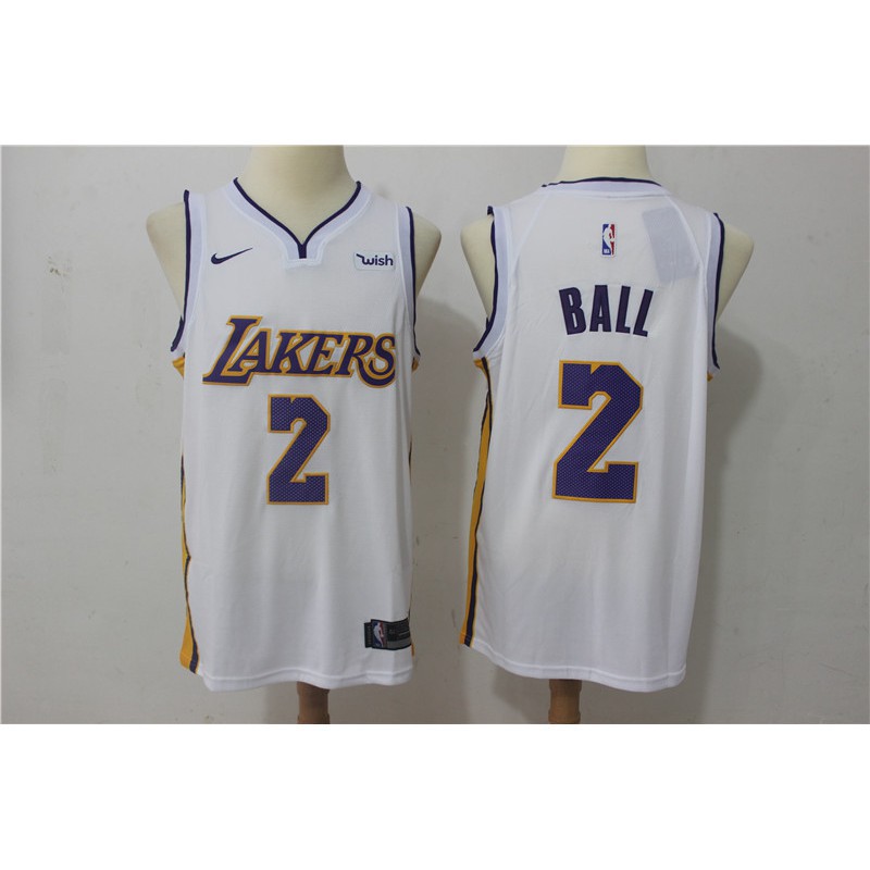 lonzo ball jersey white