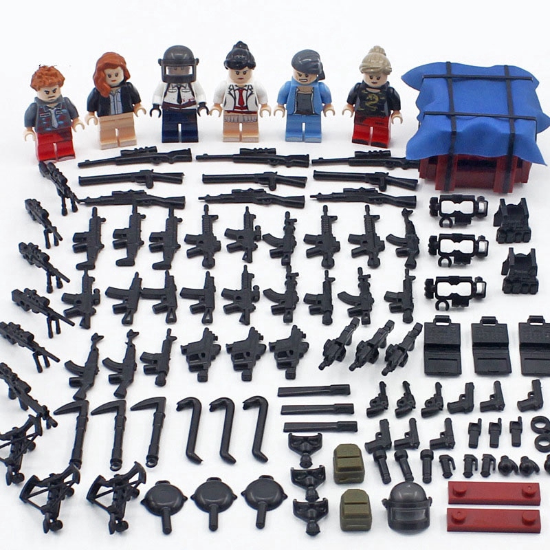 Perplejo Cambiarse de ropa Tina Compatible PUBG Military minifigures Special Forces soliders Brick Weapons  pack Armed SWAT Building Blocks ww2 toys | Shopee Singapore