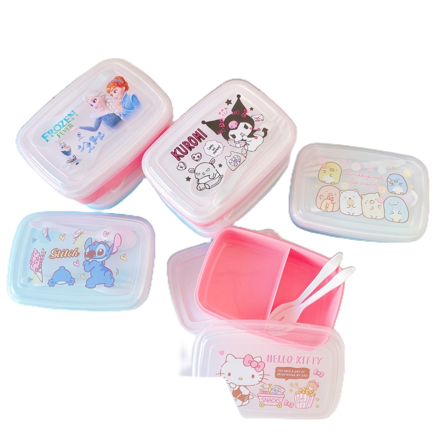 🇸🇬Lunch Box Container / Bento / Kid Snack Box / Marvel/Hello Kitty ...