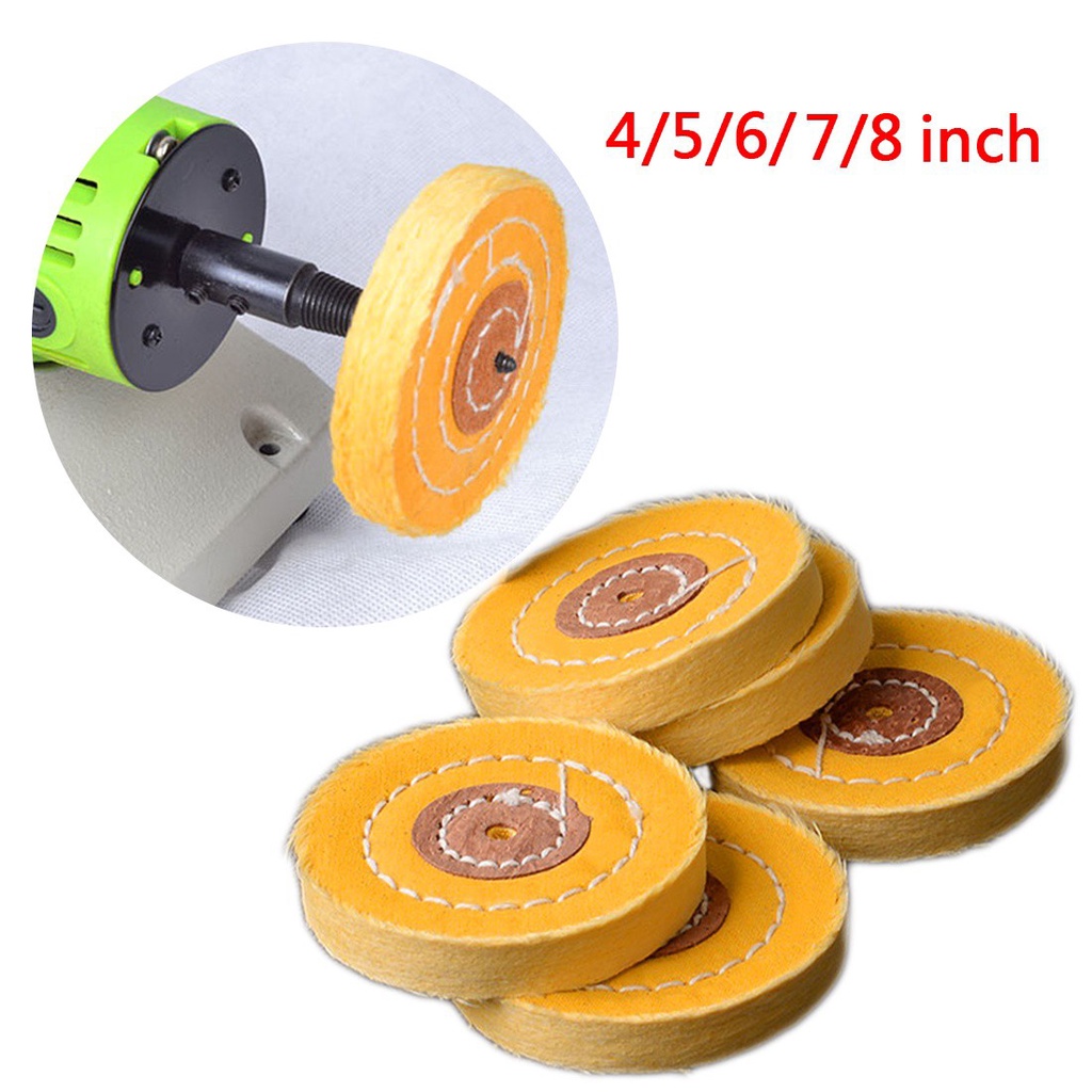 6/7/8" inch Cloth Polishing Wheel Buffer Mop Pad For Power Drill Buffing Grinder 