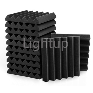 12pcs 7-Size Thick 3/5/8cm Wedges Acoustic Foam Soundproof Recording Studio Wall Sound Absorber