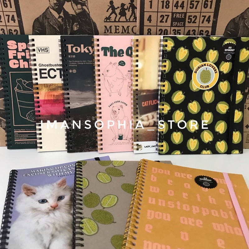 TYPO A5 Spinout Notebook (120 pages) | Shopee Singapore