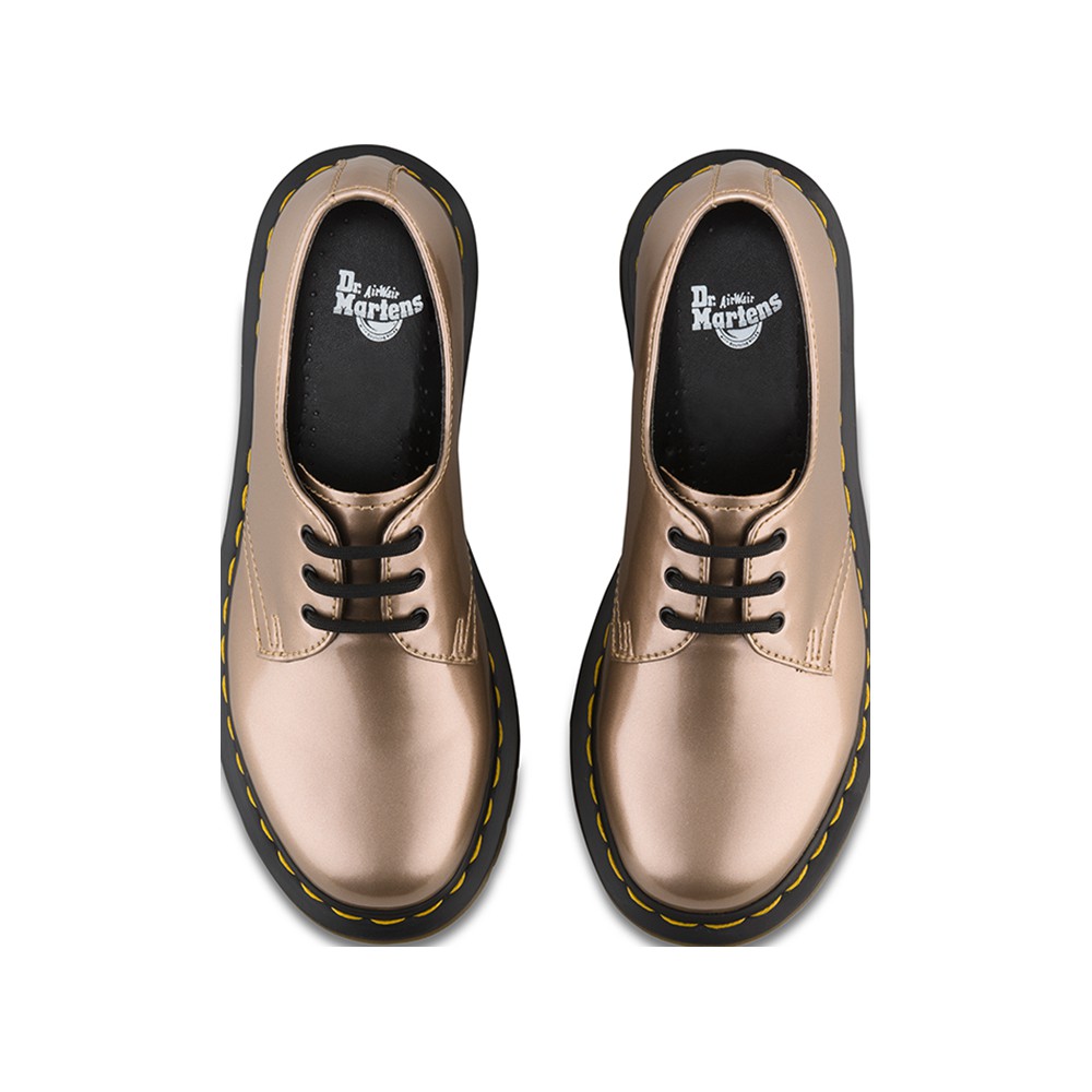 rose gold vegan doc martens