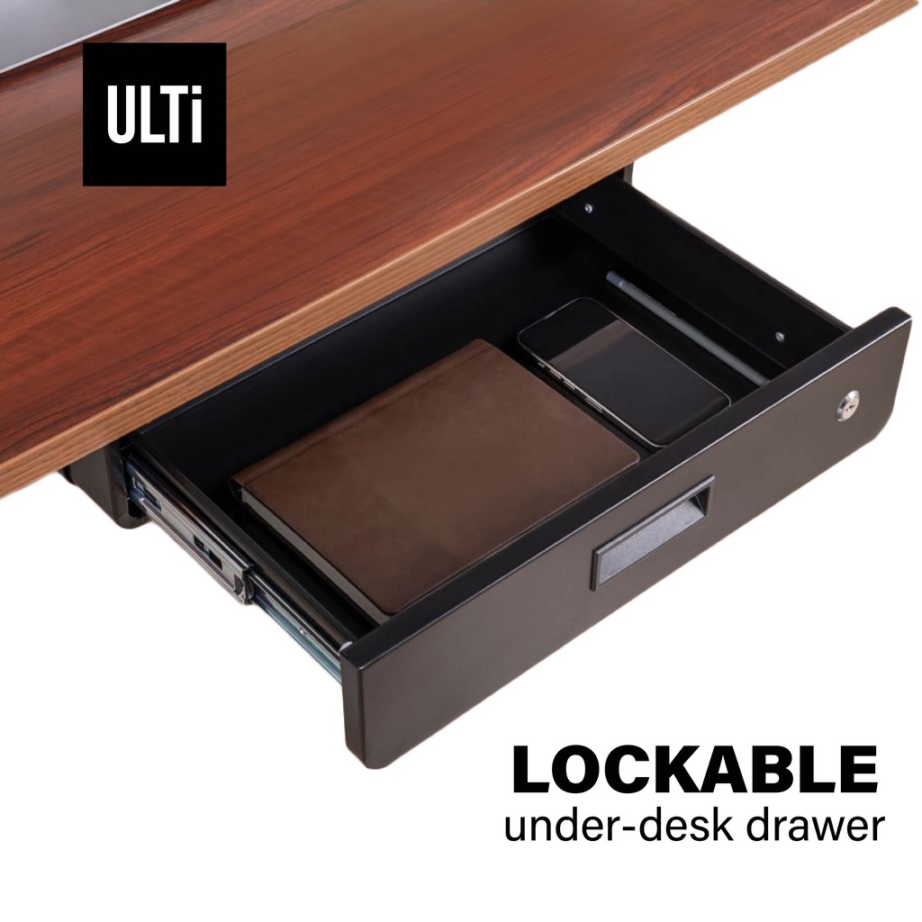 ULTi Lockable Storage Drawer for Standing Desk, Office & Study Table