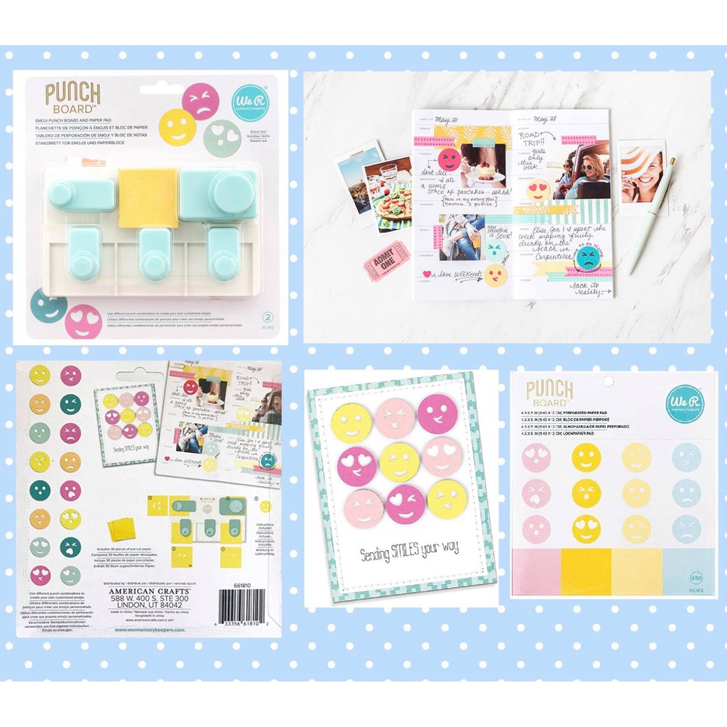 We R Memory Keepers Emoji Punch Board & PunchEmoji Shopee Singapore