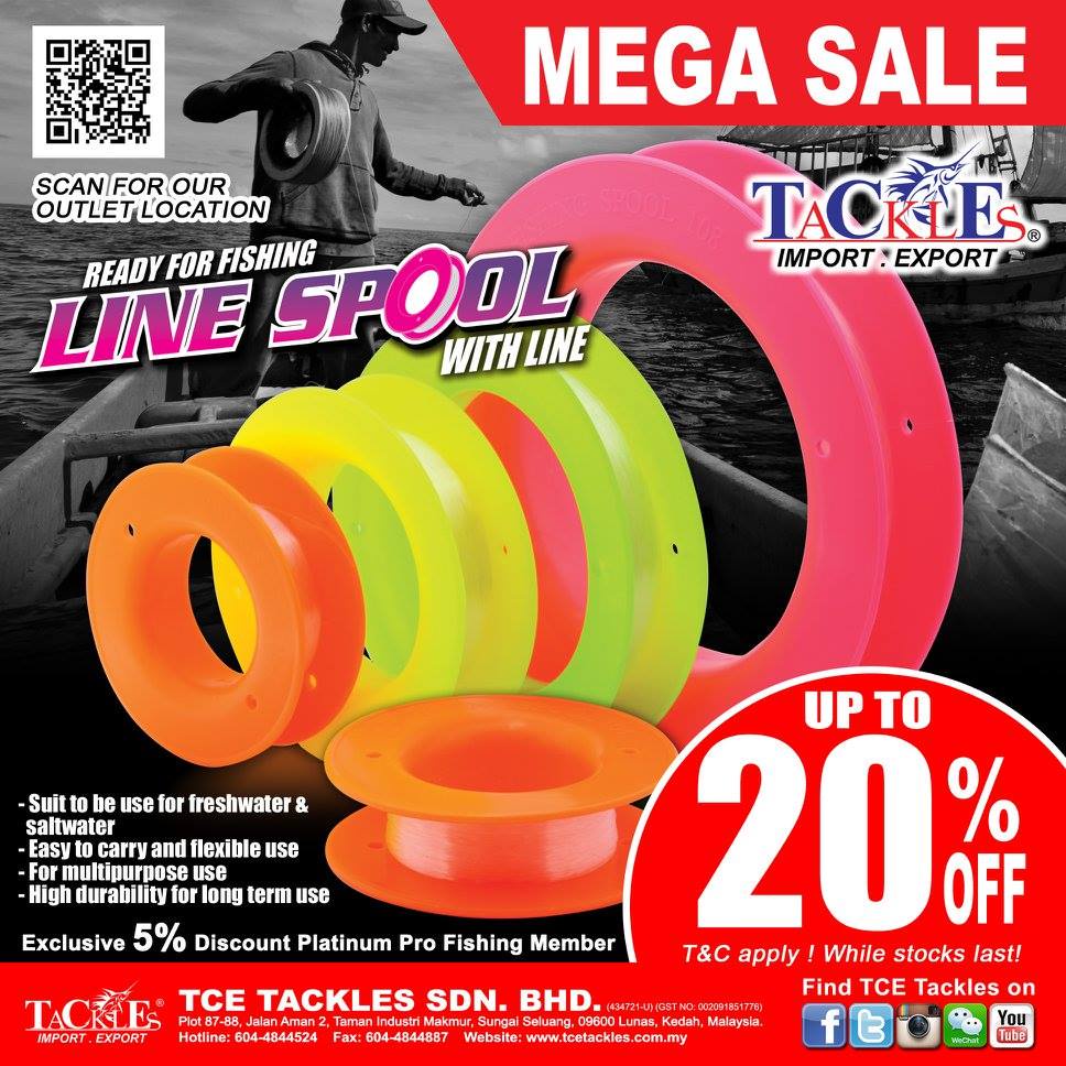 Shop Malaysia Fishing Hand Casting Fire Fly Line Spool Koyan Pancing Shopee Singapore