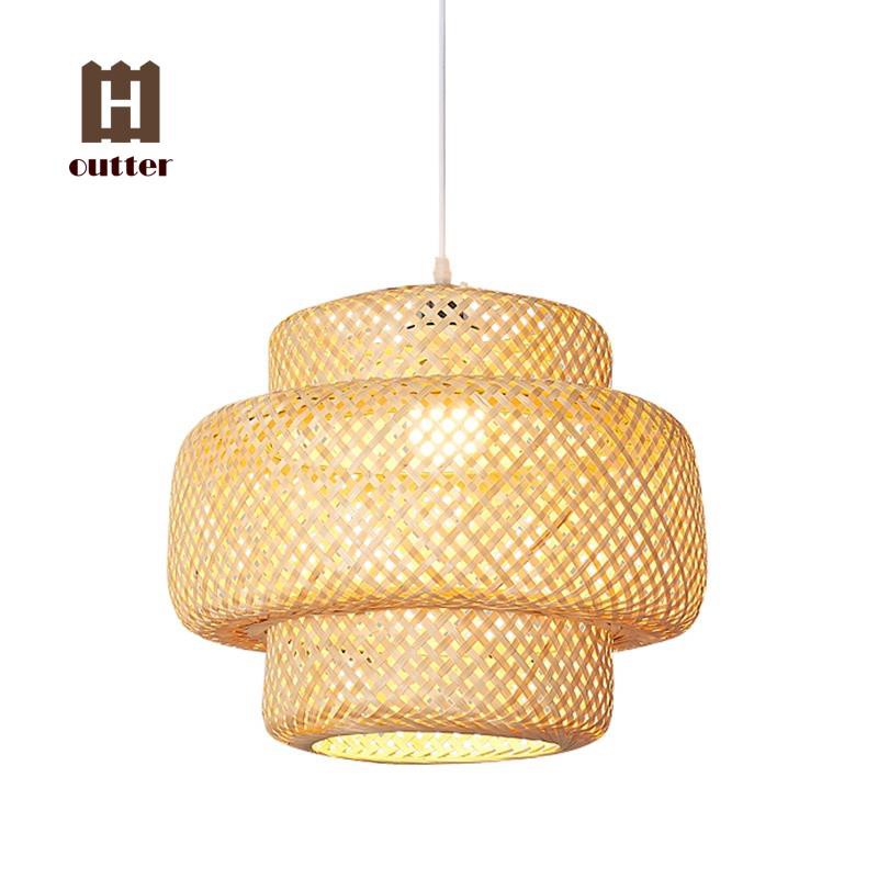 Handmade Bamboo Lampshade Pendant, Diy Lampshade Pendant Light