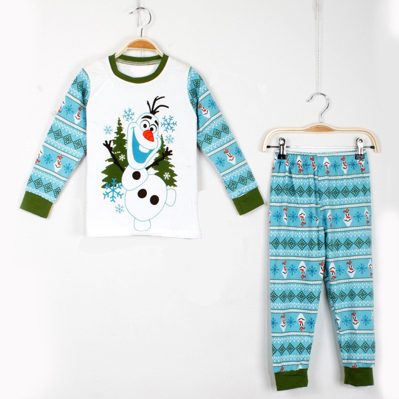 Olaf Baby Clothes Girls Boys Pajamas Toddler Kids Pants Cartoon Sleepwear |  Shopee Singapore