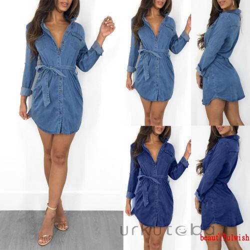 womens denim summer dress