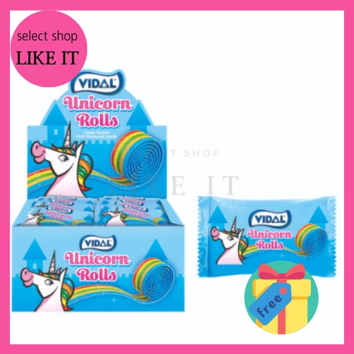 Vidal Unicorn Roll Jelly 19g x 1ea | Fruit-flavored jelly | Shipping ...