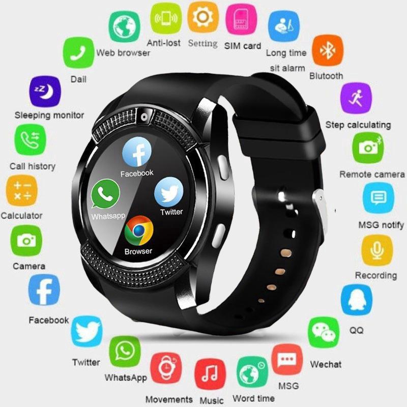 V8 Smart Watch Price And Deals Jul 2021 Shopee Singapore