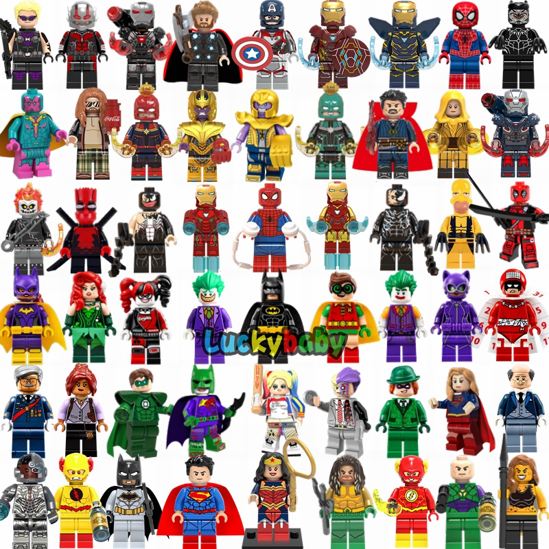 Lego Avengers Minifigures Marvel Super Heroes Iron Man Thor Hulk ...