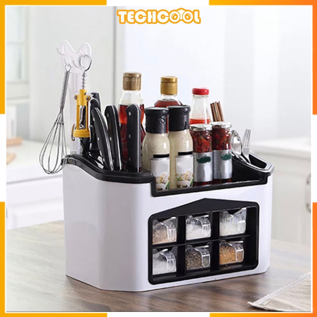 Sauce Multifunction Practical Kitchen With Spice Box Household Standing