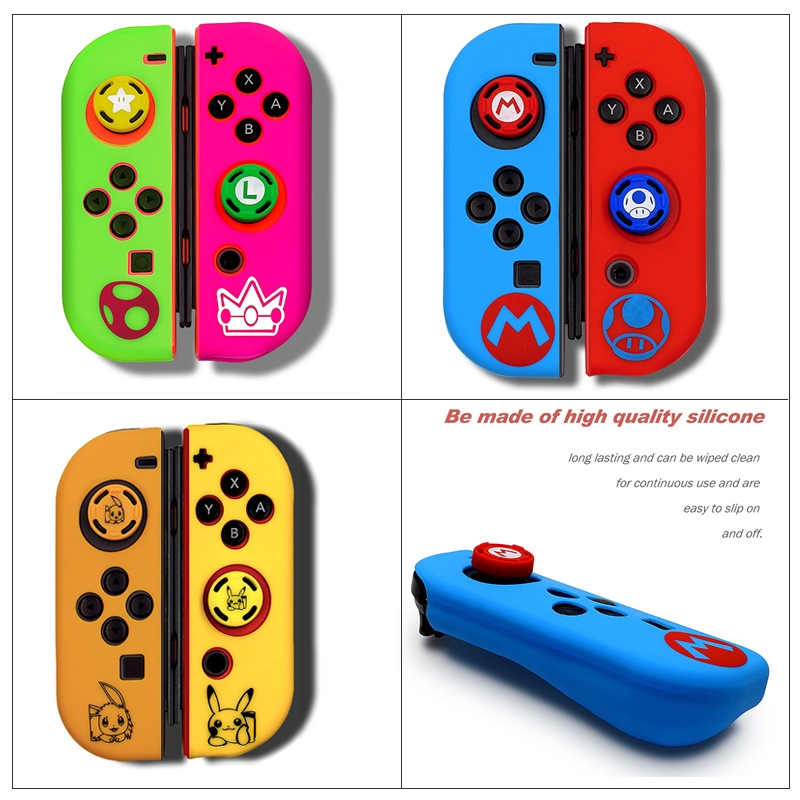 Nintendo Point Silicone Switch Sb And Mode Capture Cap Switch Handle Cover Case For Nintend Switch Joycon Cover Solft Silicone Case With Thumbstick Caps For Nintendo Switch Controller Grip Joy Con Cover