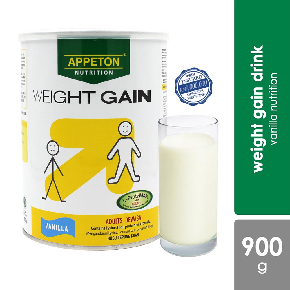 Appeton Weight Gain Adult Vanilla (900g) Shopee Singapore