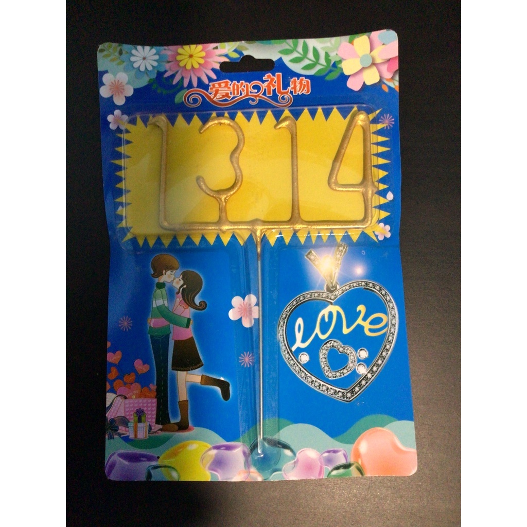 [SG Seller] Gold Sparkler Number Candle for Birthday Party Wedding