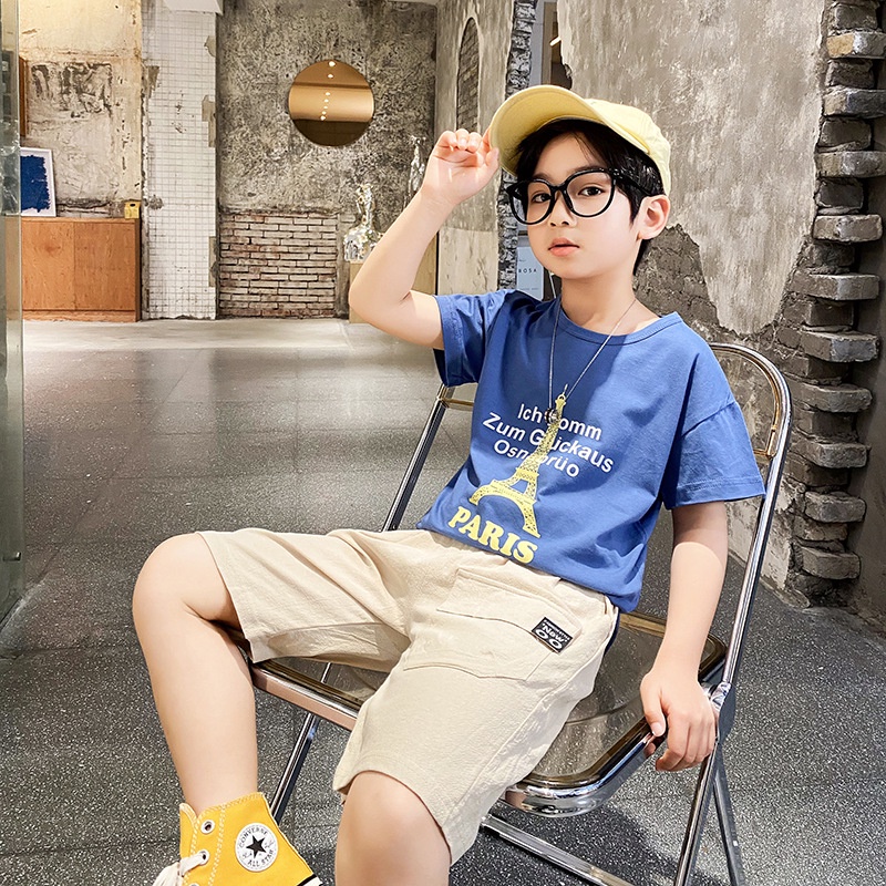 Boy Short Pants Kids Casual Seluar Pendek Budak Lelaki Cotton Slacks Linen Style Sport Korean Casual Pants