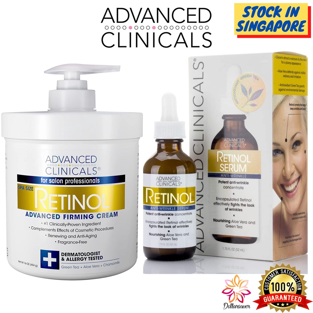 Advanced Clinicals Retinol Cream / Retinol Serum / Hyaluronic Acid
