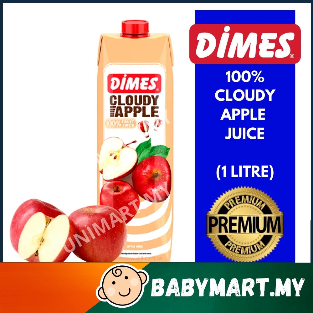 Dimes 100 Cloudy Apple Juice 1 Liter Premium Epal Fruit Juice Shopee Singapore