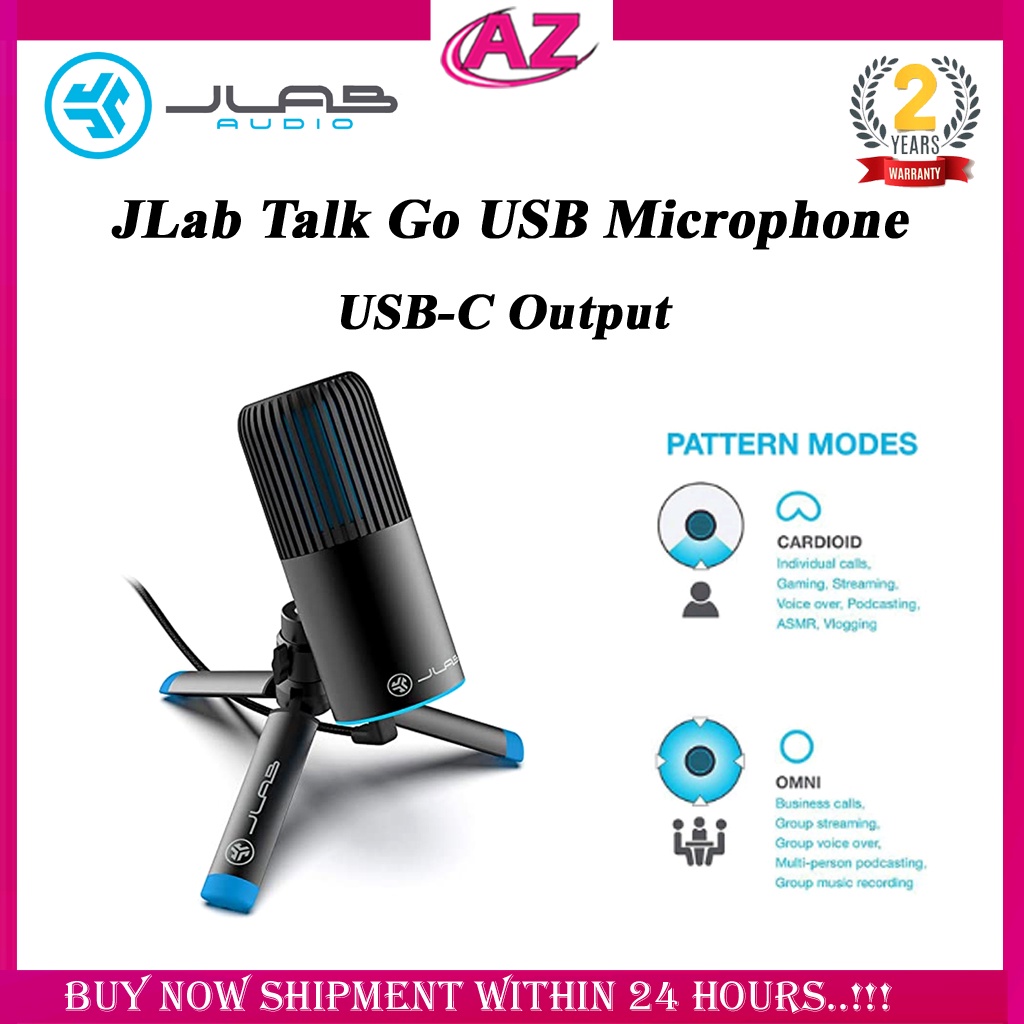JLab Talk Go USB Microphone96k Sample Rate 20Hz 20kHz Frequency