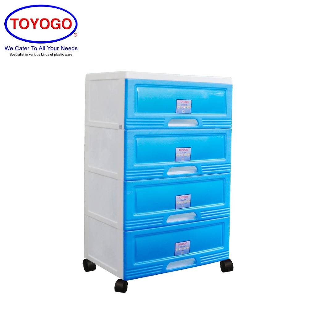 Toyogo Plastic Storage Cabinet / Drawer With Wheels (4 ...