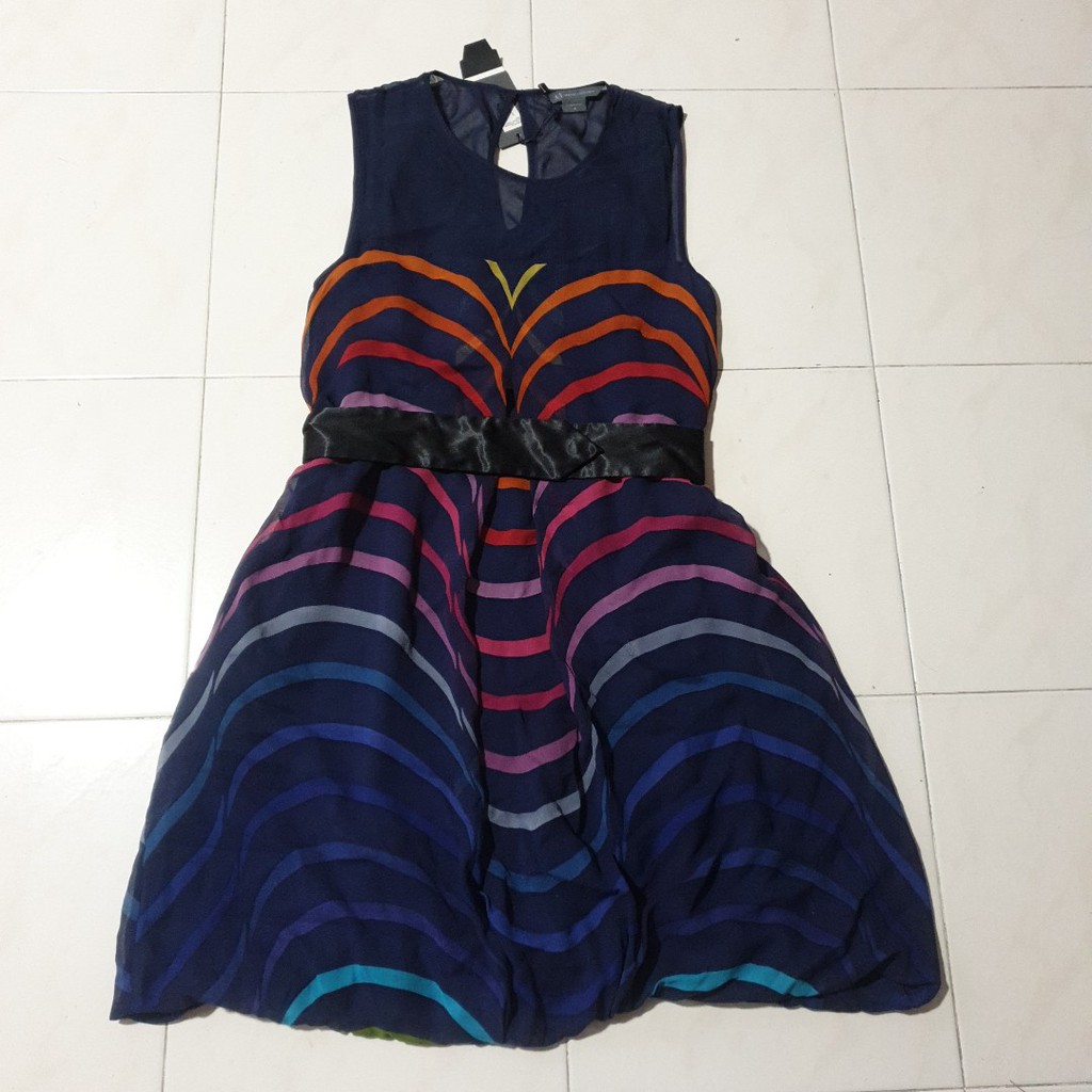 ARMANI EXCHANGE SILK DRESS | Shopee Singapore