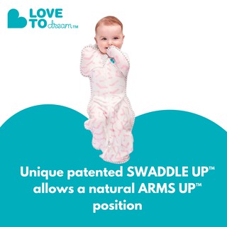 LOVE TO DREAM SWADDLE UP BAMBOO LITE-0.2 TOG | PINK | NEWBORN - M SIZE | SG LOCAL SELLER | BabyTown #1