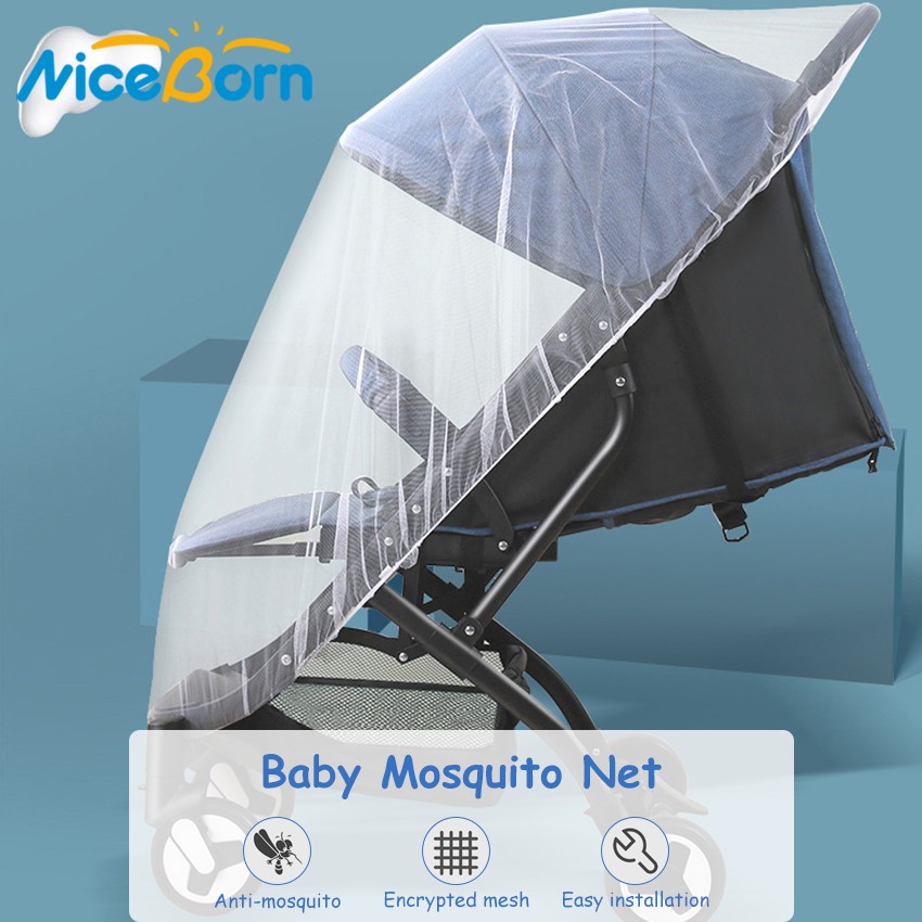 NiceBorn Baby Mosquito Net Ultra Fine Mesh Protection Against