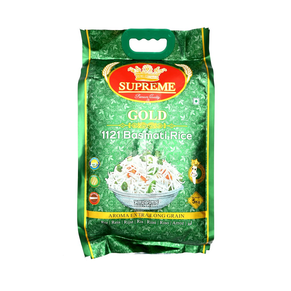 Supreme Gold 1121 Basmati Rice 5Kg Tong Seng (Halal) Shopee Singapore