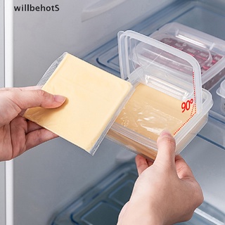 [WillbehotS] 1PCS Butter Cheese Storage Box Portable Refrigerator Fruit Vegetable Fresh-keeping Organizer Box Transparent Cheese Container [NEW]