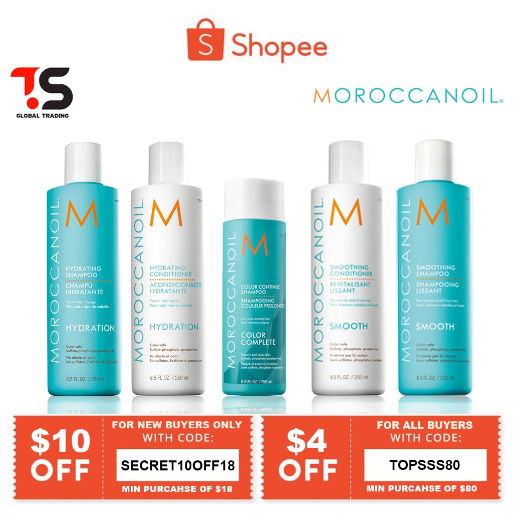 Moroccanoil Moisture Repair Hydrating Volume Shampoo Conditioner 250ml Shopee Singapore