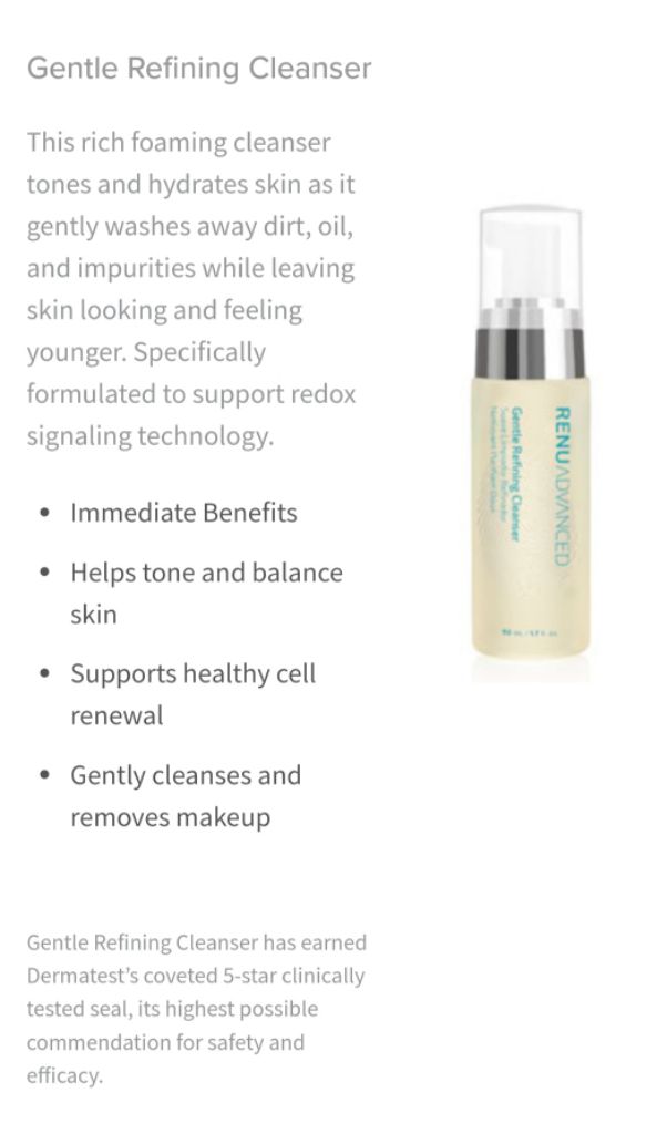 renu advanced gentle refining cleanser