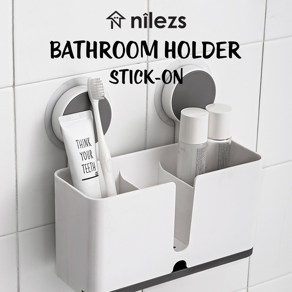 Multifunctional Bathroom Accessories StickOn Storage Holder with