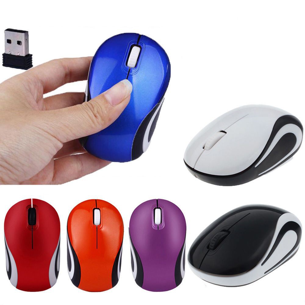 Mini Cordless Wireless Mouse 2.4GHz Adjustable DPI Gaming Mice For PC Laptop 