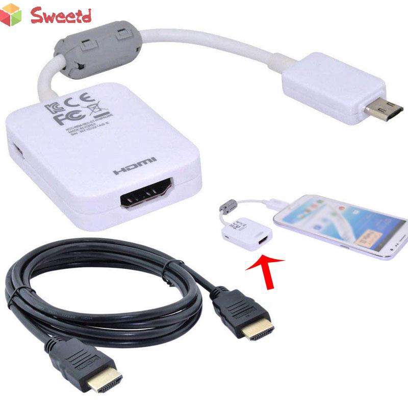 High Quality Connectors Parts Kits For Samsung Galaxy Tab 3 10 1 8 0 Micro Mhl To Hdmi 1080p Cable Usb To Hdtv Adapter Shopee Singapore