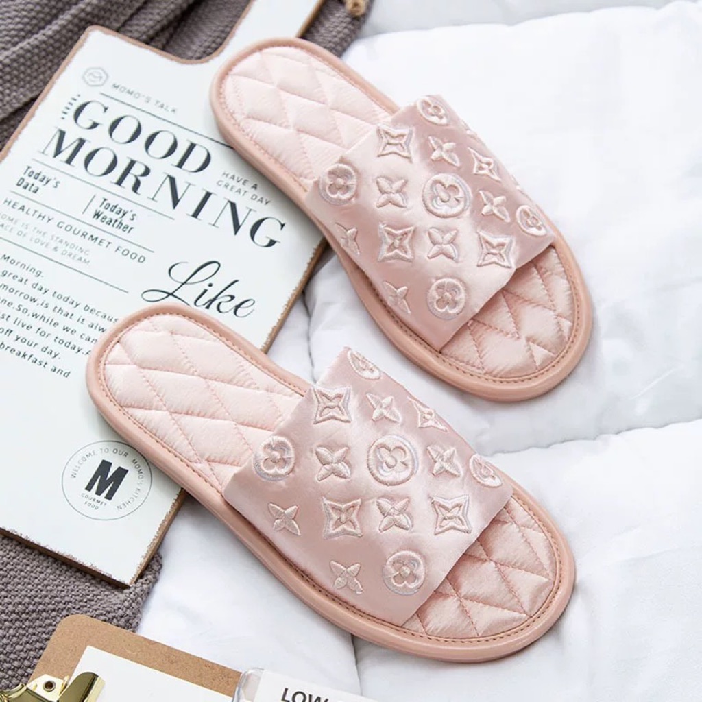 monogrammed bedroom slippers