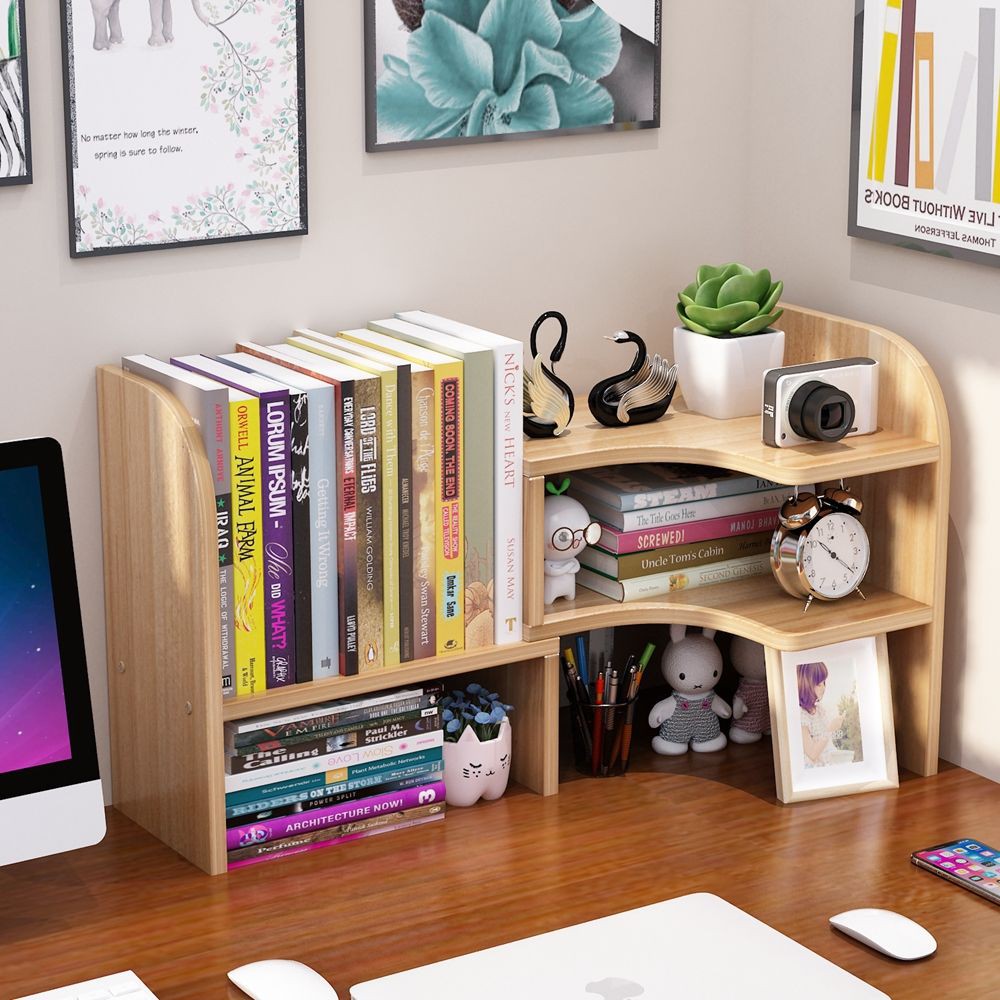 Simple Table Bookshelf Kids Small Racks Home Desktop Bookcase Office Desk Shopee Singapore