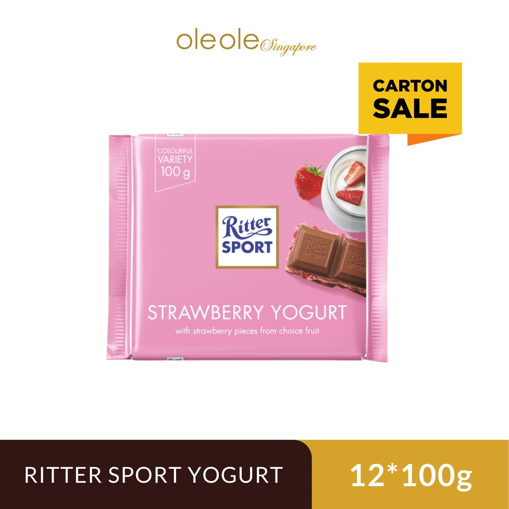 Best Priced Ritter Sport Strawberry Yogurt 12x100g Shopee Singapore