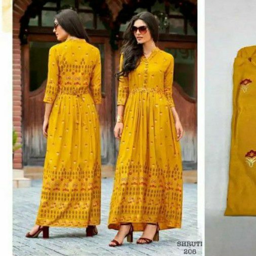 long gown yellow