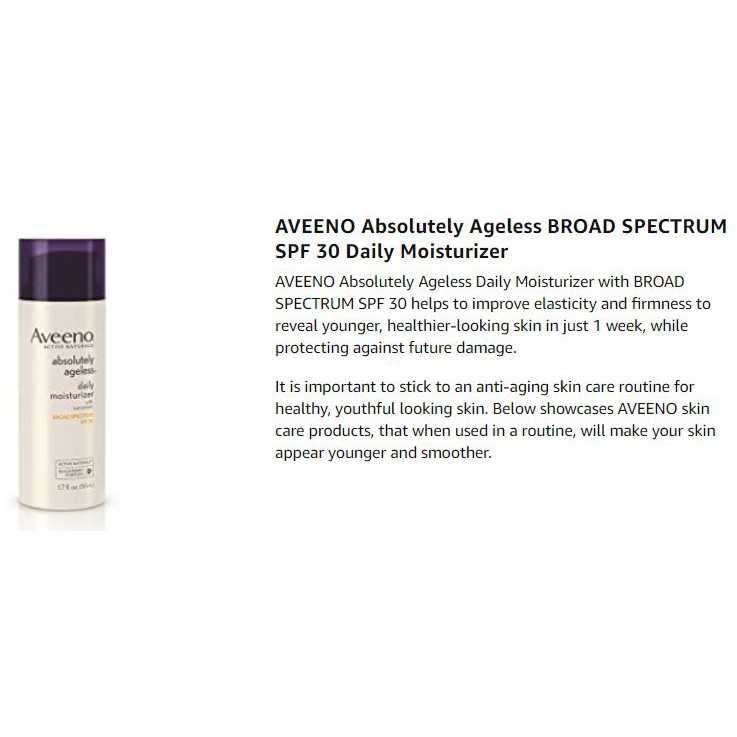 absolutely ageless daily moisturizer spf 30