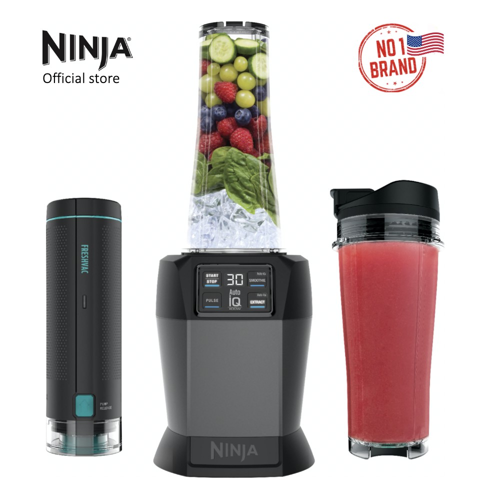 Ninja Blender With Fresh vac Vacuum Blender 1000W (BL580) | Shopee